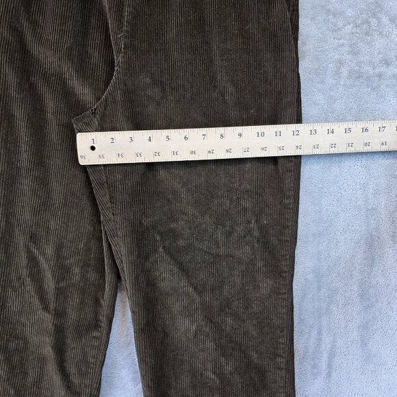Orvis Corduroy Pants Womens Medium Brown Elastic Waist Straight Leg Casual MP - Picture 6 of 11